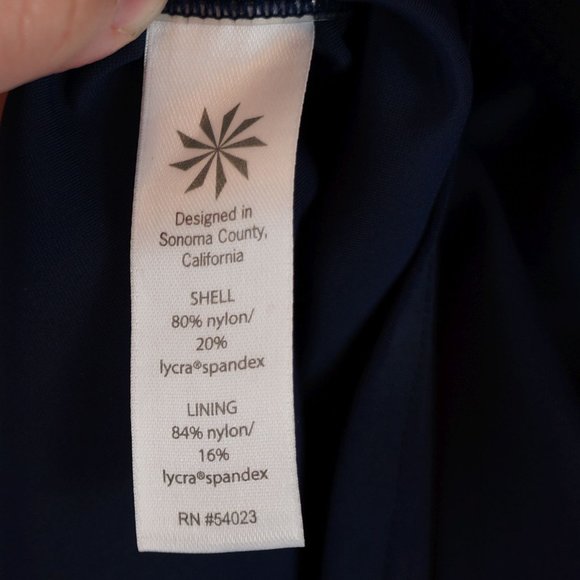 Athleta Tankini Top Navy Halter Underwire Padded - Picture 7 of 8